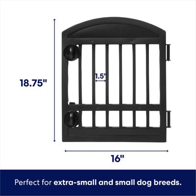 Show full view: Frisco 4-Panel Plastic Exercise Dog Playpen, 24"H, Black slide 4 of 12