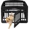 Show in main carousel: Frisco 4-Panel Plastic Exercise Playpen, Black + Dog Training & Potty Pads, 22 x 23-in, 150 count, Unscented slide 3 of 9