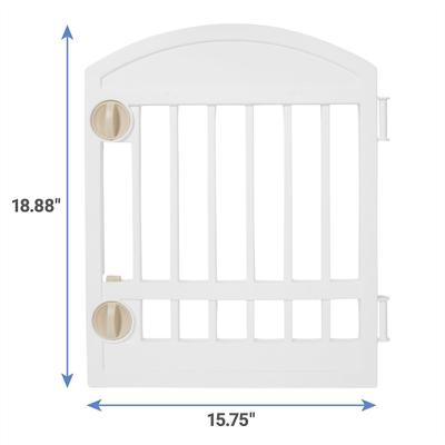 Show full view: Frisco 4-Panel Plastic Exercise Playpen, White + Dog Training & Potty Pads, 22 x 23-in, 150 count, Unscented slide 4 of 9