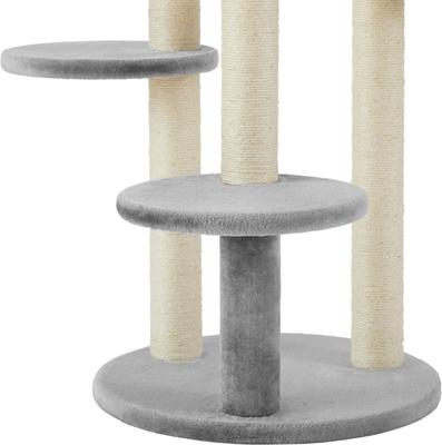Show full view: Frisco 41-in Faux Fur Cat Tree, Gray slide 7 of 9