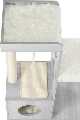 Show full view: Frisco 41-in Modern Cat Tree & Condo, Gray slide 4 of 10