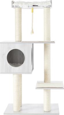 Show full view: Frisco 47.5-in Modern Cat Tree & Condo, Gray slide 4 of 9