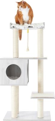Show full view: Frisco 47.5-in Modern Cat Tree & Condo, Gray slide 5 of 9