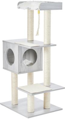 Show full view: Frisco 47.5-in Modern Cat Tree & Condo, Gray slide 6 of 9