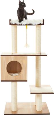 Show full view: Frisco 47.5-in Modern Cat Tree & Condo, Natural slide 5 of 9
