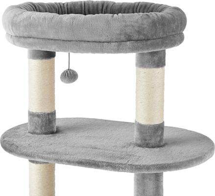 Show full view: Frisco 48.25-in Heavy Duty Faux Fur Cat Tree & Condo, Gray slide 4 of 8
