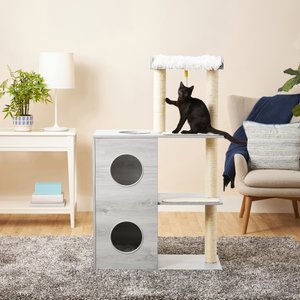 Frisco 52-in Modern Cat Tree & Condo, Gray