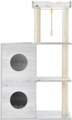 Show full view: Frisco 52-in Modern Cat Tree & Condo, Gray slide 5 of 10