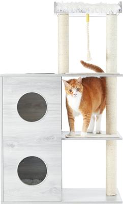 Show full view: Frisco 52-in Modern Cat Tree & Condo, Gray slide 6 of 10
