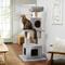 Show in main carousel: Frisco 54 in Faux Fur Cat Tree & Condo, Gray slide 1 of 7