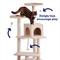 Show in main carousel: Frisco 57-in Faux Fur Cat Tree & Condo, Cream slide 4 of 6