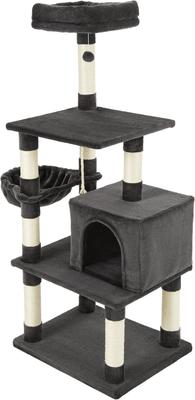 Show full view: Frisco 59-in Faux Fur Cat Tree & Condo, Dark Charcoal slide 8 of 11