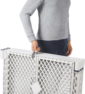 Show full view: Frisco 6-Panel Plastic Exercise Dog Playpen, Light Gray slide 7 of 11