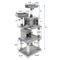 Show in main carousel: Frisco 61-in Faux Fur Tree & Condo, Gray + 38-in Cat Tree & Condo, Top Perch & Toy, Gray slide 3 of 10