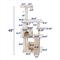 Show in main carousel: Frisco 62-in Faux Fur Cat Tree & Condo, Cream slide 2 of 8