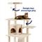 Show in main carousel: Frisco 62-in Faux Fur Cat Tree & Condo, Cream slide 3 of 8