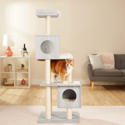 Frisco 62-in Modern Cat Tree & Condo, Gray