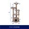 Show in main carousel: Frisco 64-in Real Carpet Solid Wood Cat Tree & Condo, Brown Speckled slide 2 of 6