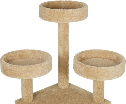 Show full view: Frisco 65-in Real Carpet Scratch & Lounge Cat Tree, Beige slide 4 of 7