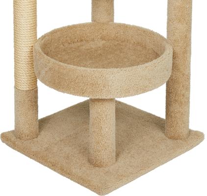 Show full view: Frisco 65-in Real Carpet Scratch & Lounge Cat Tree, Beige slide 5 of 7