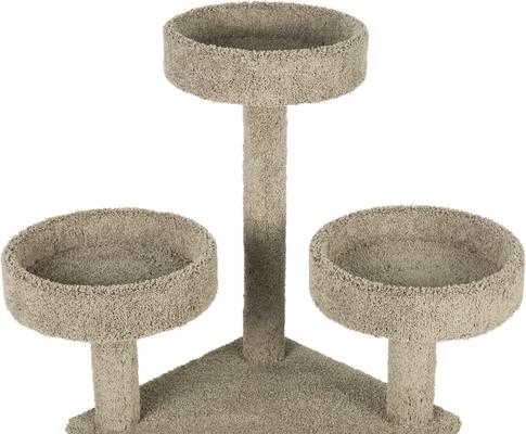 Show full view: Frisco 65-in Real Carpet Scratch & Lounge Cat Tree, Gray slide 4 of 7