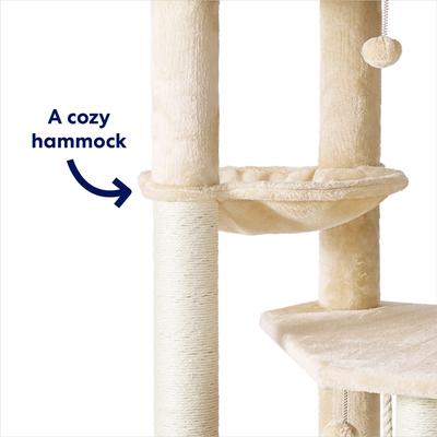 Show full view: Frisco 65-in XXL Heavy Duty Cat Tree, Cream slide 6 of 9
