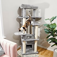 Frisco 65-in XXL Heavy Duty Cat Tree, Gray