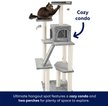 Show in main carousel: Frisco 68-in Faux Fur Cat Tree & Condo, Gray slide 5 of 7