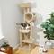 Show in main carousel: Frisco 69-in Real Carpet Solid Wood Cat Tree, Beige slide 1 of 8