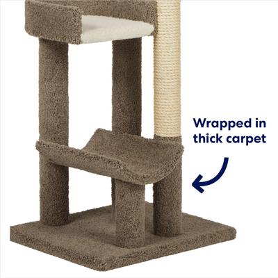 Show full view: Frisco 69-in Real Carpet Solid Wood Cat Tree, Gray slide 3 of 8