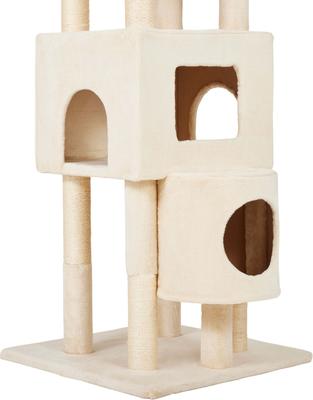 Show full view: Frisco 71-in Cat Tree & Condo + Deshedding Dog & Cat Brush, Large, Short to Medium Hair slide 5 of 9