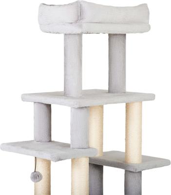 Show full view: Frisco 71-in Faux Fur Cat Tree & Condo, Gray slide 5 of 8