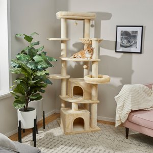 Frisco 76-in XXL Heavy Duty Cat Tree, Cream