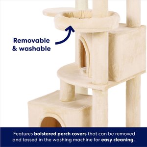 Frisco 76-in XXL Heavy Duty Cat Tree, Cream