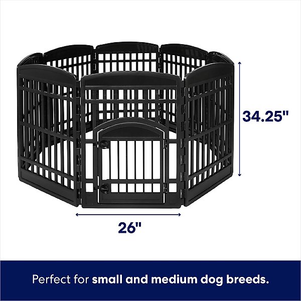 Frisco 8-Panel Plastic Exercise Dog Playpen