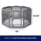 Show in main carousel: Frisco 8-Panel Plastic Exercise Dog Playpen, 34"H, Gray slide 2 of 11