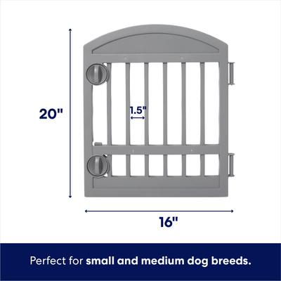 Show full view: Frisco 8-Panel Plastic Exercise Dog Playpen, 34"H, Gray slide 3 of 11