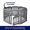 Show in main carousel: Frisco 8-Panel Plastic Exercise Dog Playpen, 34"H, Gray slide 4 of 11