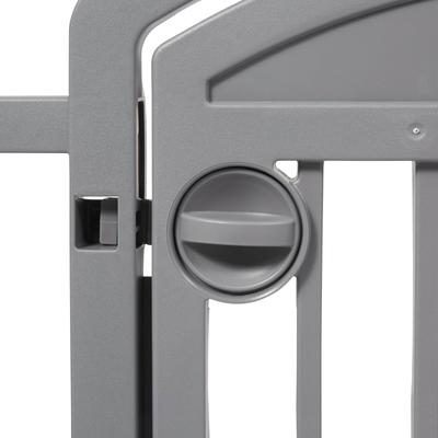 Show full view: Frisco 8-Panel Plastic Exercise Dog Playpen, 34"H, Gray slide 6 of 11