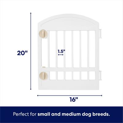 Show full view: Frisco 8-Panel Plastic Exercise Dog Playpen, 34"H, White slide 4 of 11