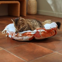 Frisco Adjustable Bolster Cat & Dog Bed, Calico Cat