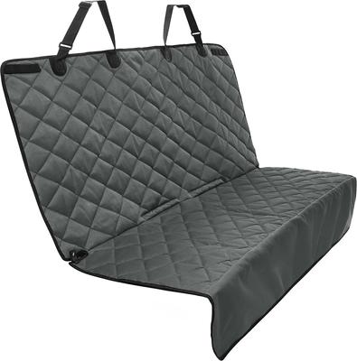 Show full view: Frisco Adjustable Seatbelt Tether, Length 3-ft, Width: 1'', Reflective Black + Quilted Water Resistant Bench Car Seat Cover, Regular, Gray slide 5 of 10
