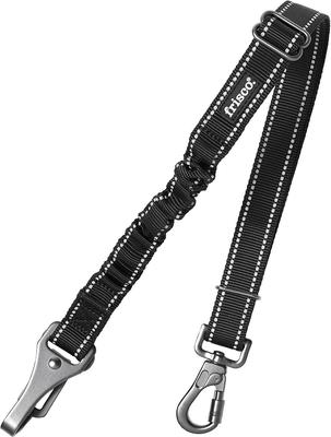 Show full view: Frisco Adjustable Seatbelt Tether, Length 3-ft, Width: 1'', Reflective Black + Quilted Water Resistant Hammock Car Seat Cover, Regular, Black slide 2 of 9