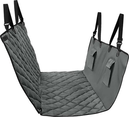 Show full view: Frisco Adjustable Seatbelt Tether, Length 3-ft, Width: 1'', Reflective Black + Quilted Water Resistant Hammock Car Seat Cover, Regular, Gray slide 5 of 9