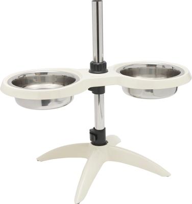 Show full view: Frisco Adjustable Stainless Steel Double Elevated Dog Bowls, Large: 7 cup slide 2 of 8