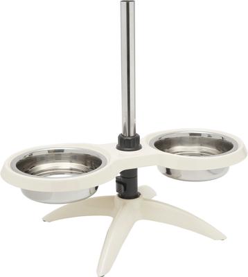 Show full view: Frisco Adjustable Stainless Steel Double Elevated Dog Bowls, Large: 7 cup slide 3 of 8