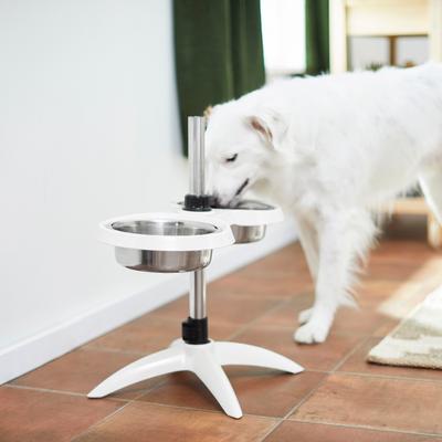 Show full view: Frisco Adjustable Stainless Steel Double Elevated Dog Bowls, Large: 7 cup slide 7 of 8