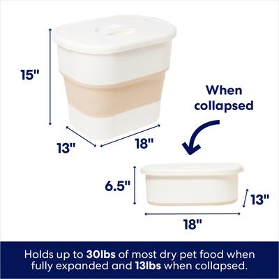 Show full view: Frisco Airtight Collapsible Dog & Cat Food Storage, 30-lb slide 2 of 8