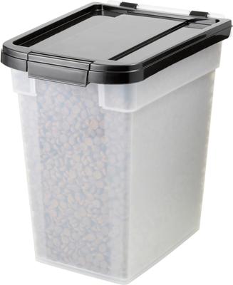 Show full view: Frisco Airtight Food Storage Container, Clear/Black, 12.75-qt slide 3 of 9