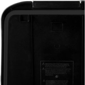 Frisco Airtight Food Storage Container, Clear/Black, 12.75-qt